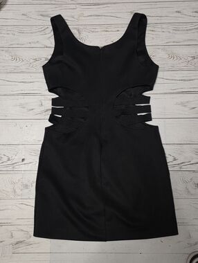 bebe Black Sleeveless Dress with Back Zip